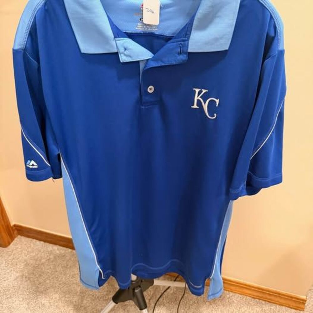 Majestic KC Royals 2XL polo shirt